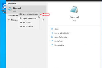 Opening Windows host file as administrator using Notepad