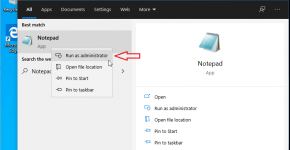 Opening Windows host file as administrator using Notepad Opening Windows host file as administrator using Notepad